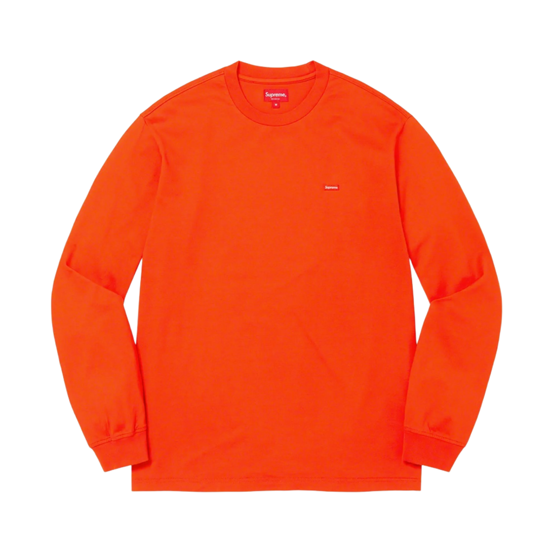 슈프림 스몰 박스 롱슬리브 티셔츠 브라이트 오렌지 - 22FW