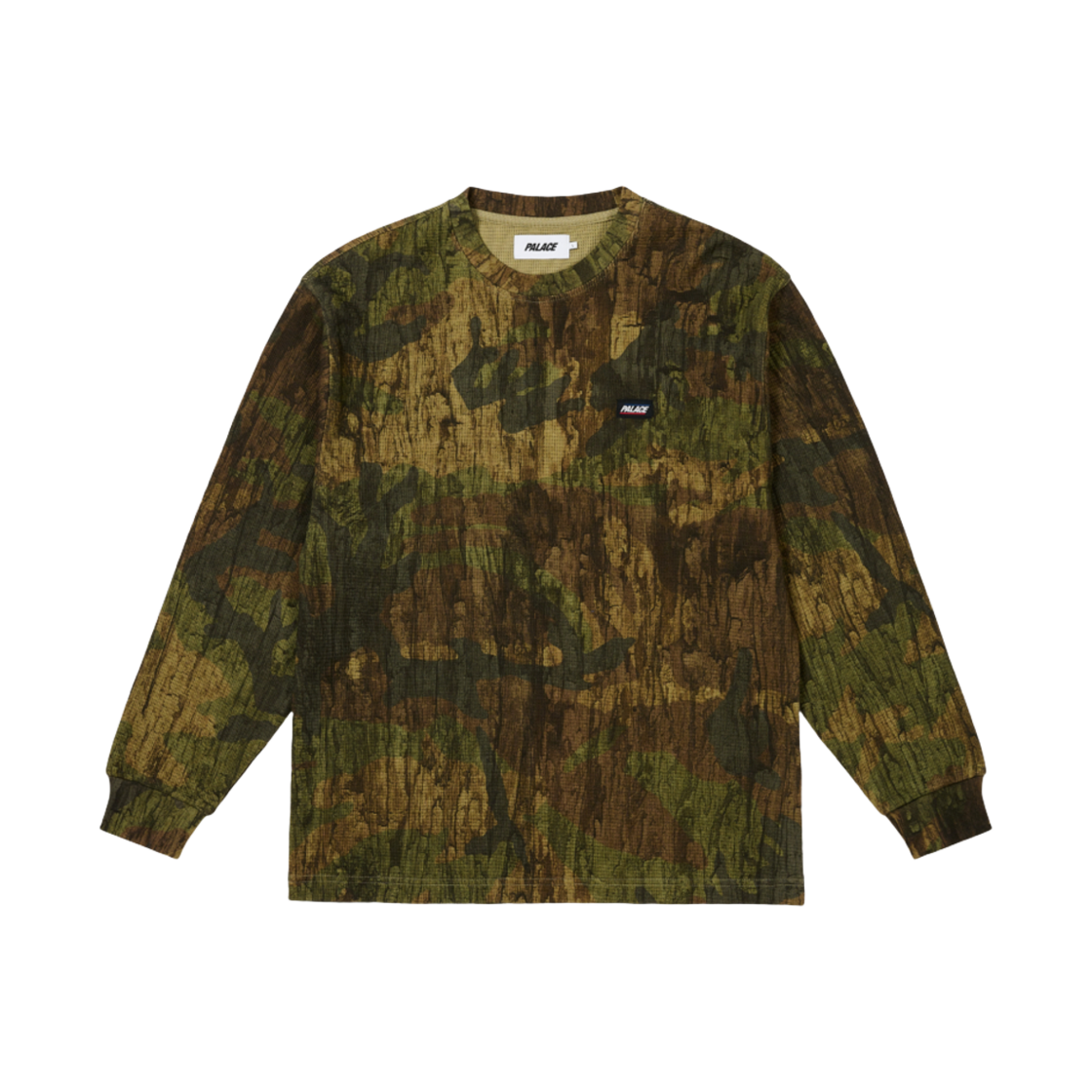 - Palace Basically A Thermal Long Sleeve Forest Print - 24FW