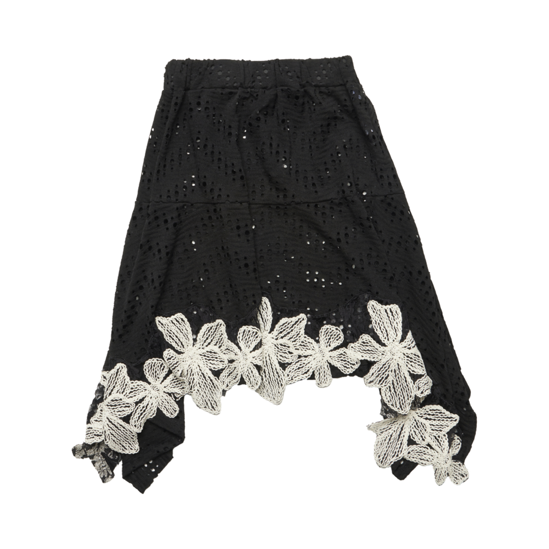GT25SUMMER08 BK THE GREATEST Flower Skirt Black