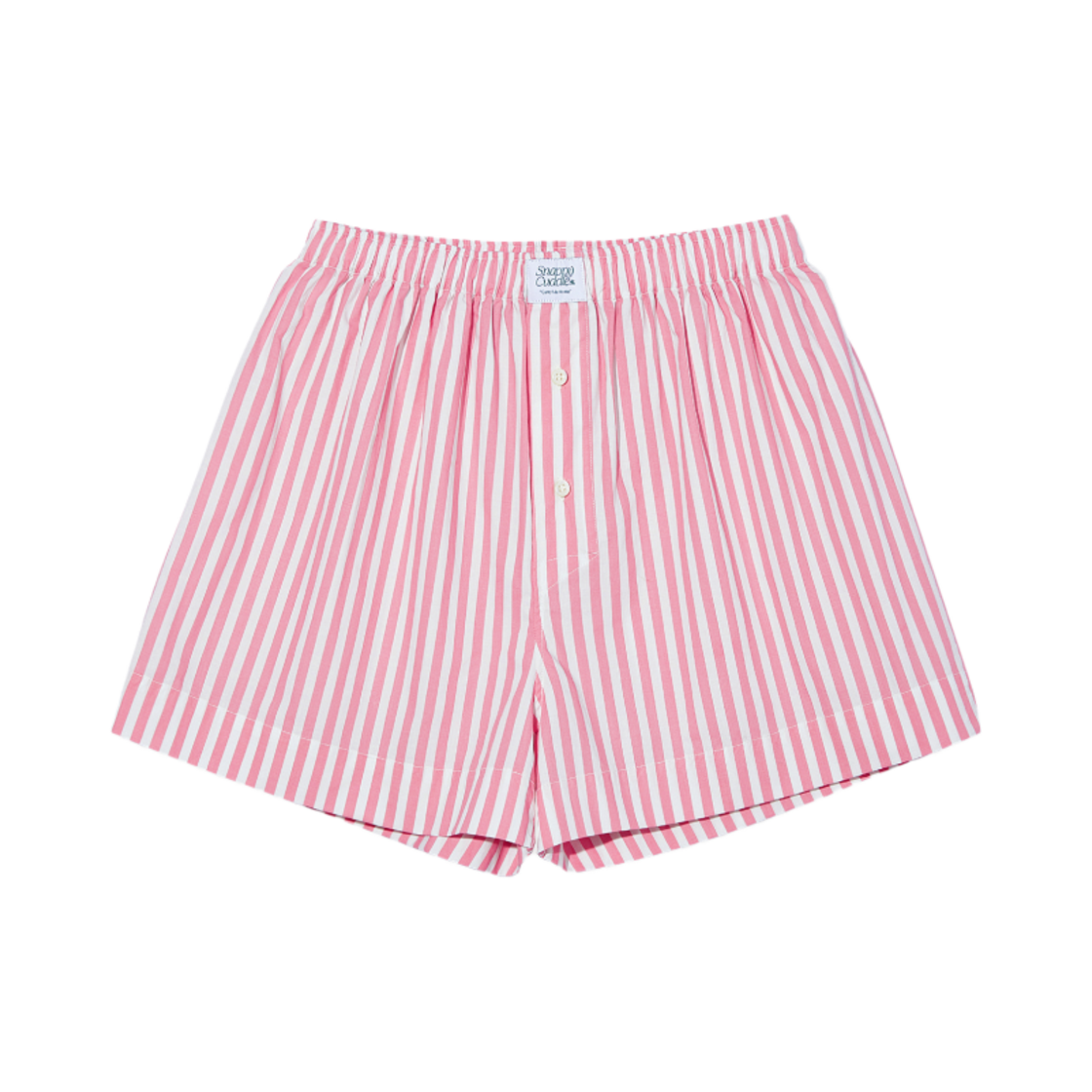 스내피커들 성실한 스트라이프 쇼츠 플라밍고 핑크(Snappy Cuddle Steady Stripe Shorts Flamingo Pink)