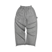 Flavorism Destroyed Carpanter Wide Sweat Pants Melange