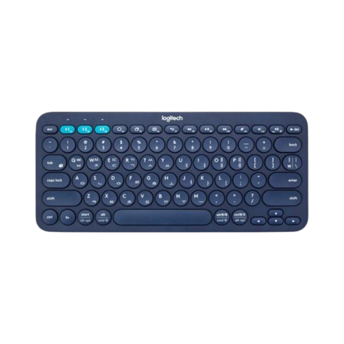 로지텍 K380 멀티 디바이스 블루투스 키보드 블루 국문 자판 (국내 정식 발매 제품)(Logitech K380 Multi Device Bluetooth Keyboard Blue Korean Layout (Korean Ver.))