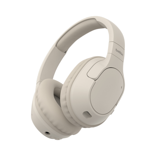 AUD009fqSA Belkin SoundForm Surround Wireless Over-Ear Headphones AUD009 Sand