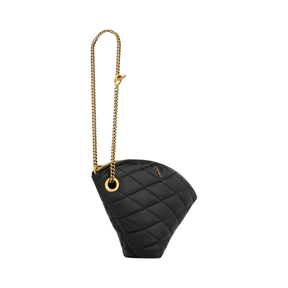 생로랑 사드 트라이앵글 코인 퍼스 램스킨 블랙(Saint Laurent Sade Triangle Coin Purse In Lambskin Black) - 4