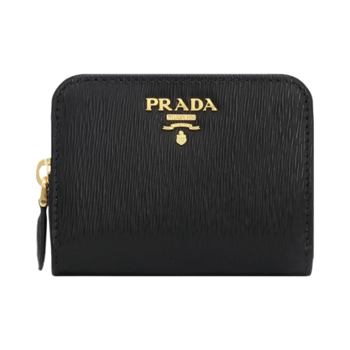 1MM268-2B6P-F0002 Prada Vitello Move Leather Coin Purse Black