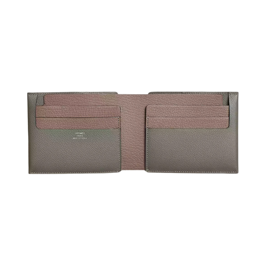 에르메스 오픈 24 컴팩트 지갑 에버컬러 미조레 고트스킨 & 그리 메이어 에뚜쁘(Hermes Open 24 Compact Wallet Evercolor Mysore Goatskin & Gris Meyer Etoupe) - 2