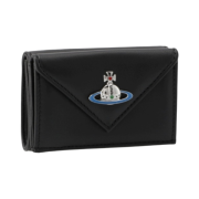 Vivienne Westwood Emma Envelope Bill Fold with Pocket Black