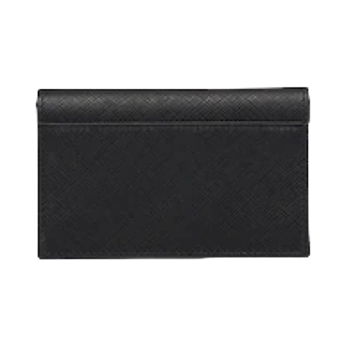 1MC122-QWA-F0002 Prada Saffiano Leather Snap Card Holder Black - #2