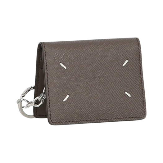 Maison Margiela Four Stitches Keyring Card Holder Grey