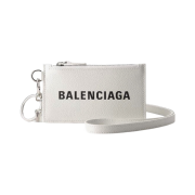 Balenciaga Cash Keyring Card Case White