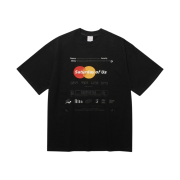 [KREAM 단독] STU Bank Embroidery Printing T-Shirt Black