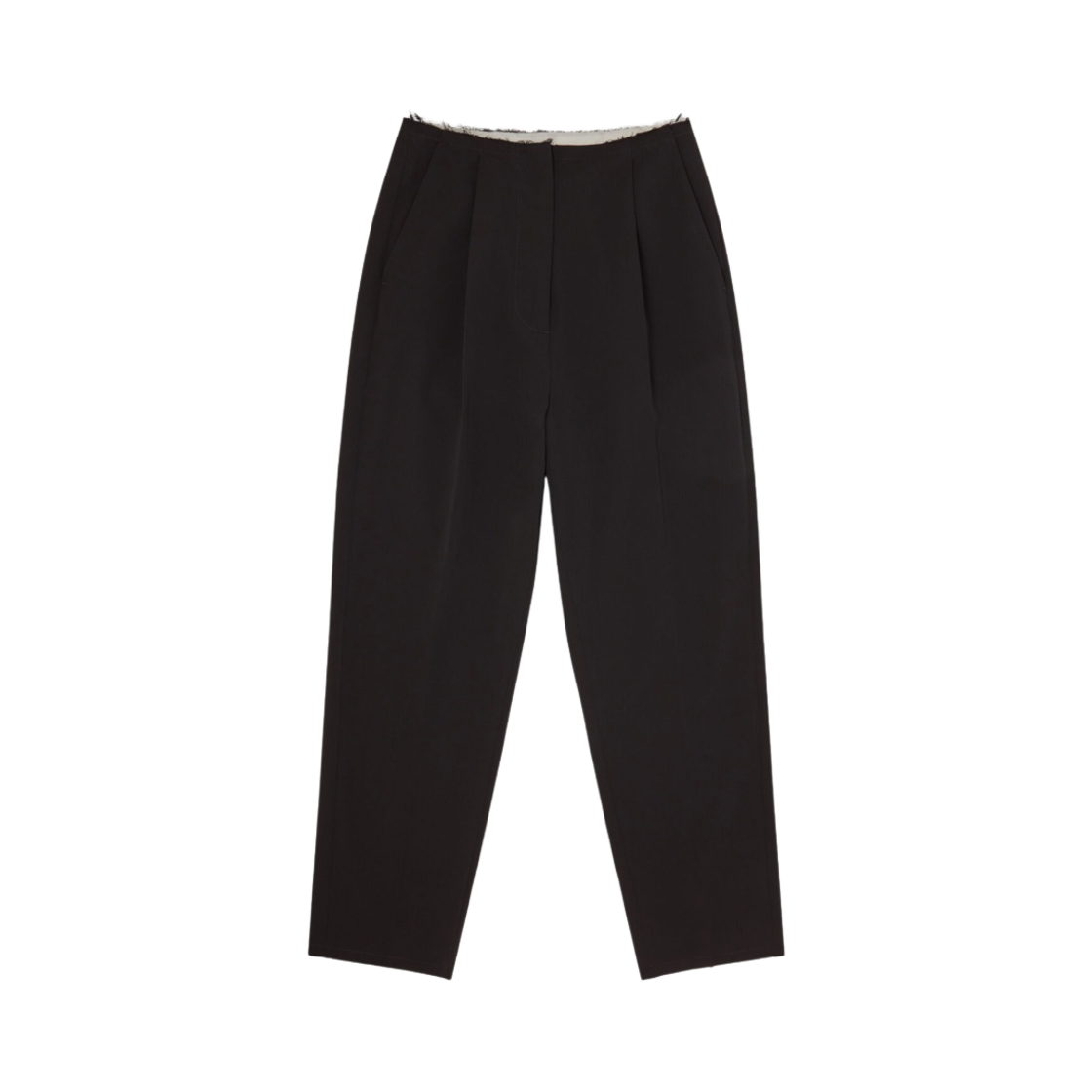 S52KA0311S53962900 (W) MM6 Maison Margiela Raw Edge Trousers Black