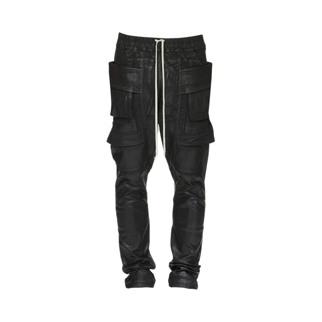 DU01E3376-SCF-09 Rick Owens Drkshdw Creatch Cargo Drawstring Pants Black