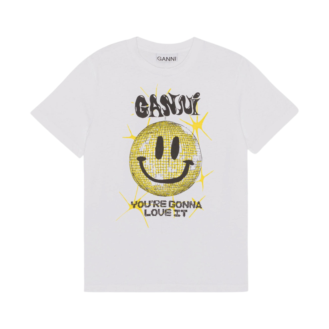 ◆人気商品◆GANNI YELLOW SMILEY RELAXED T-SHIRT(W)◆関税込◆ GANNI】yellow smiley relaxed t-shirt | idealclasse