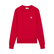 (W) Maison Kitsune Fox Head Patch Sweatshirt Red