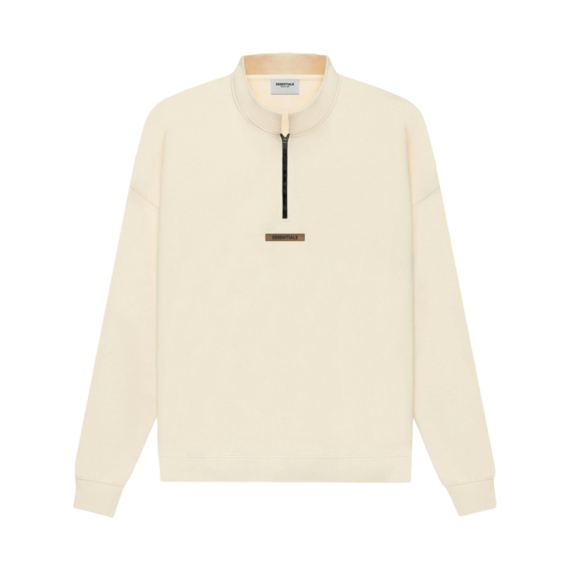 에센셜 모크넥 하프집 크림 - 21SS