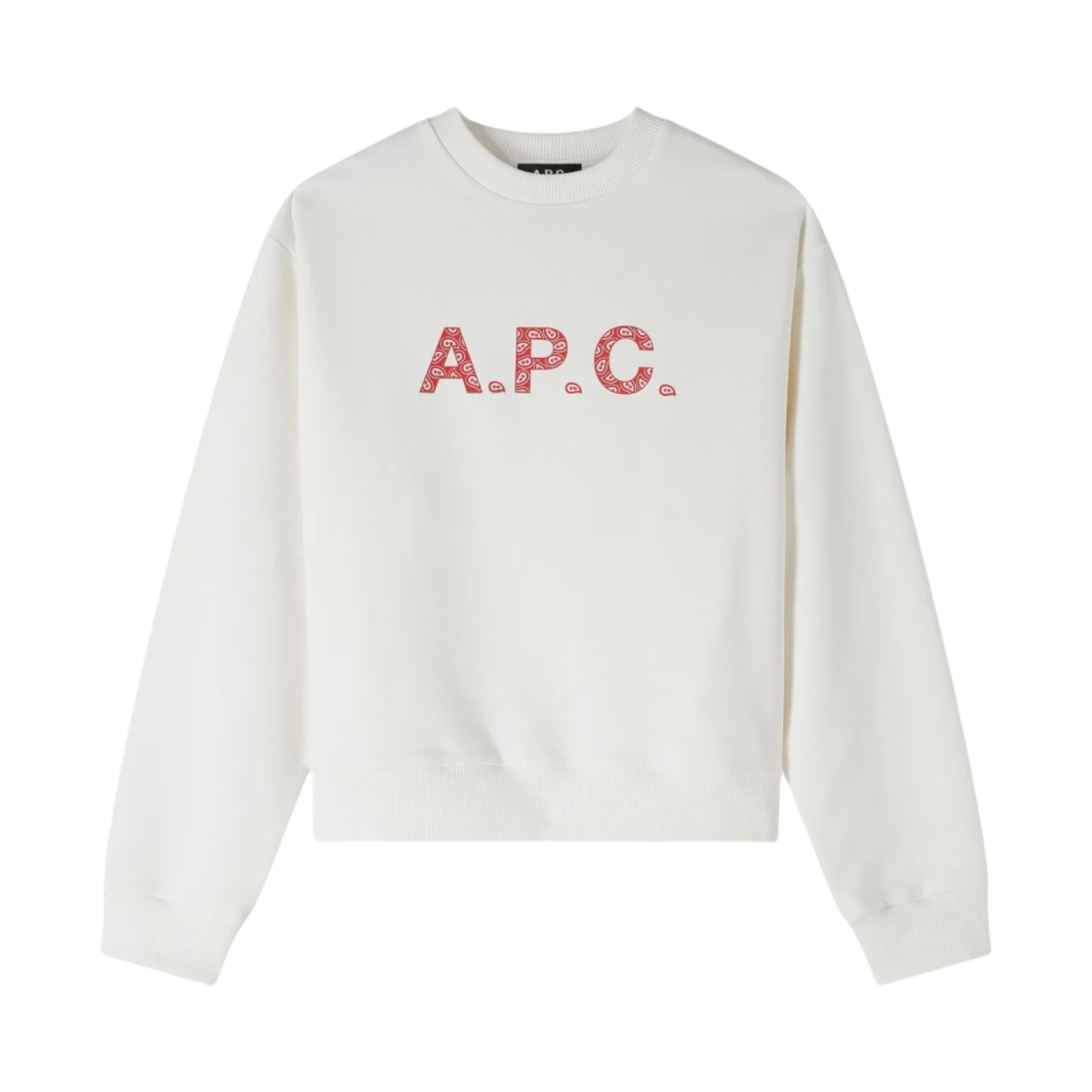 COEIP-F27887-TAB (W) A.P.C. Patty Sweatshirt White Red