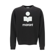 Isabel Marant Mikoy Logo Cotton Sweatshirt Black - 24SS