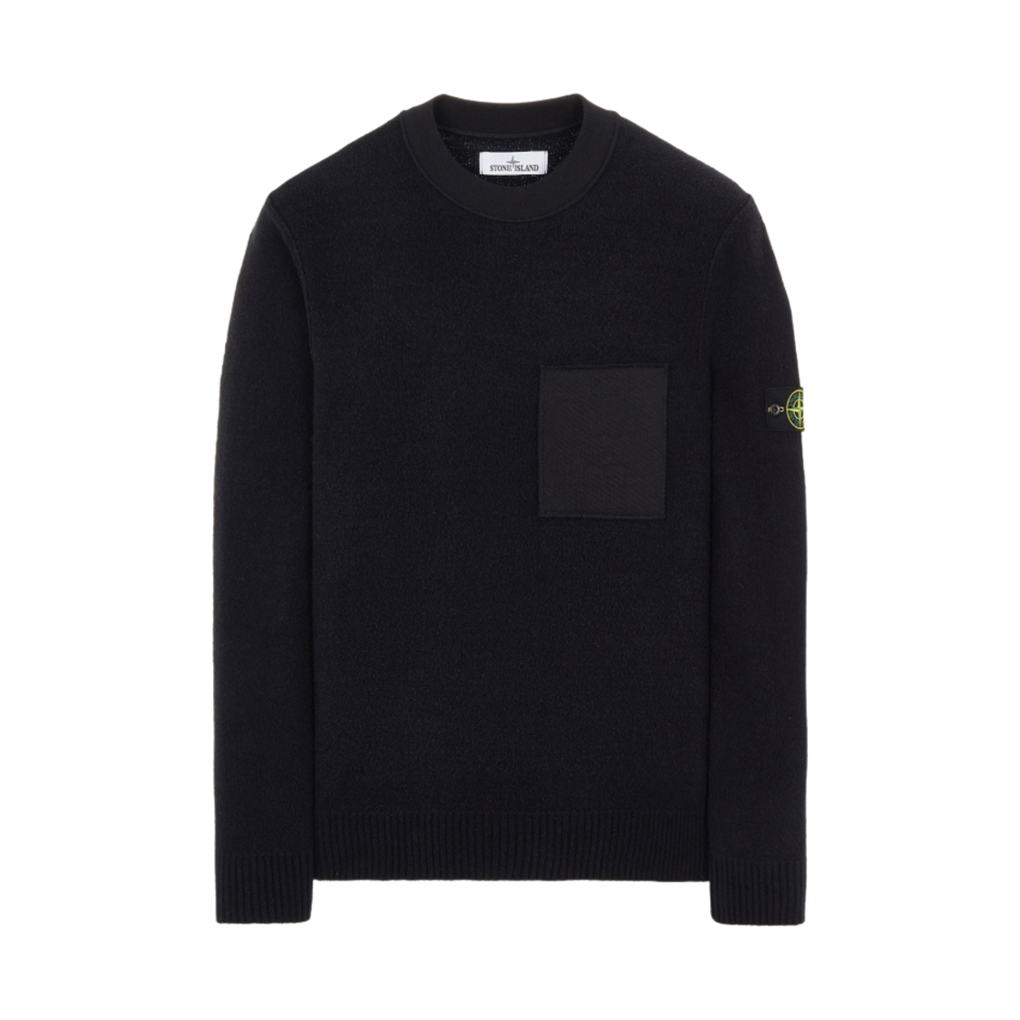 스톤 아일랜드 523D2 소프트 코튼 믹스 패브릭 블랙 - 22FW(Stone Island 523D2 Soft Cotton with Mix Fabric Black- 22FW) - 1
