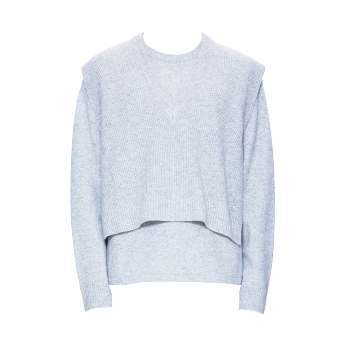 우영미 베스트 레이어 니트 그레이 - 21FW(Wooyoungmi Vest Layer Knit Grey - 21FW) - 1