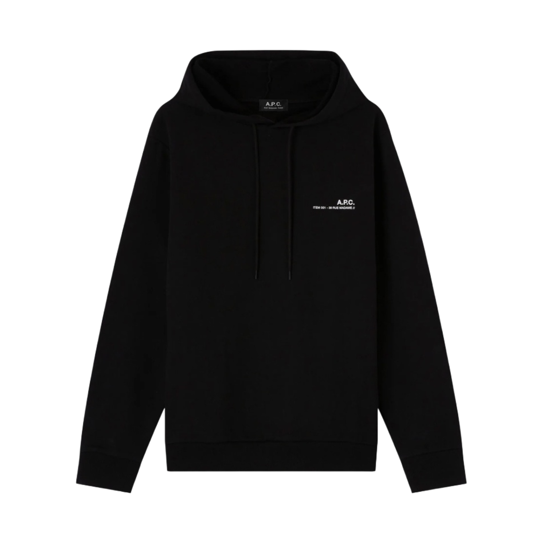 아페쎄 아이템 후드 블랙(A.P.C. Item Hoodie Black)