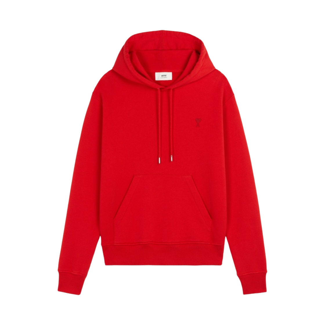 아미 스몰 하트 로고 후드 레드 - 21FW(AMI de Coeur Hoodie Red - 21FW) - 1