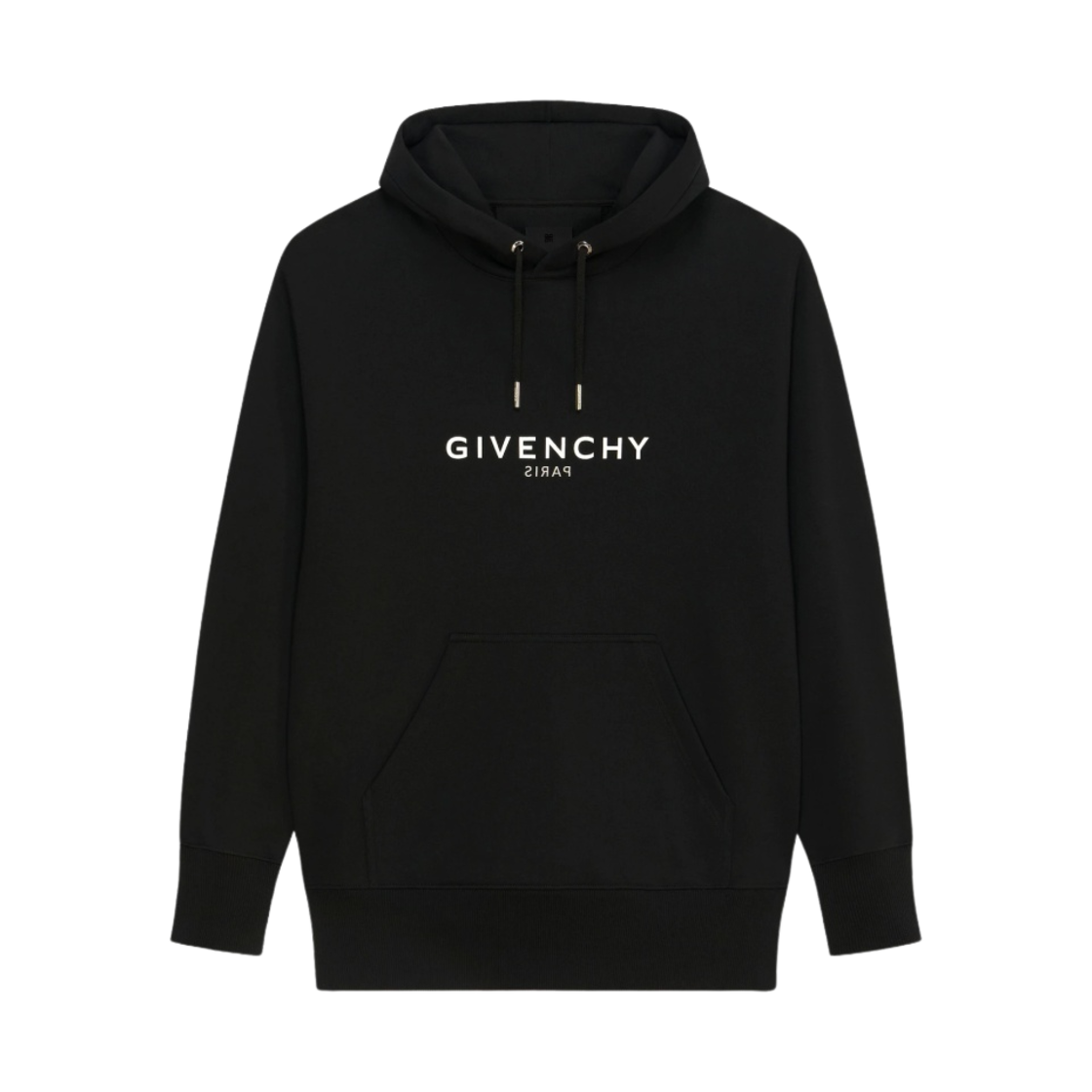 지방시 리버스 플리스 후드 블랙