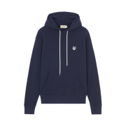 Maison Kitsune Grey Fox Head Patch Classic Hoodie Navy