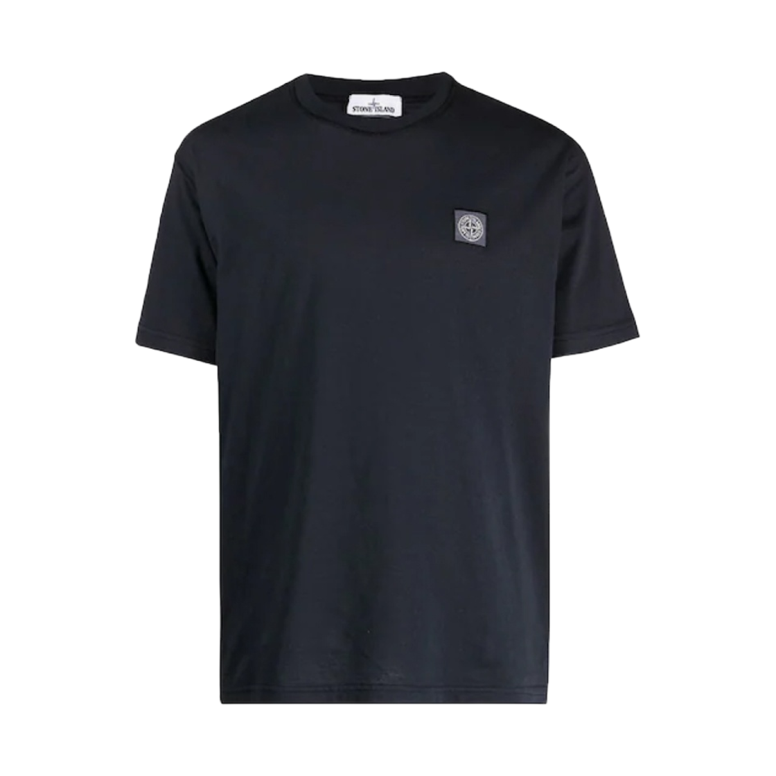 741523757-V0020 Stone Island 23757 Cotton Jersey Garment Dyed Fissato Treatment Short Sleeve T-Shirt Navy Blue - 21SS