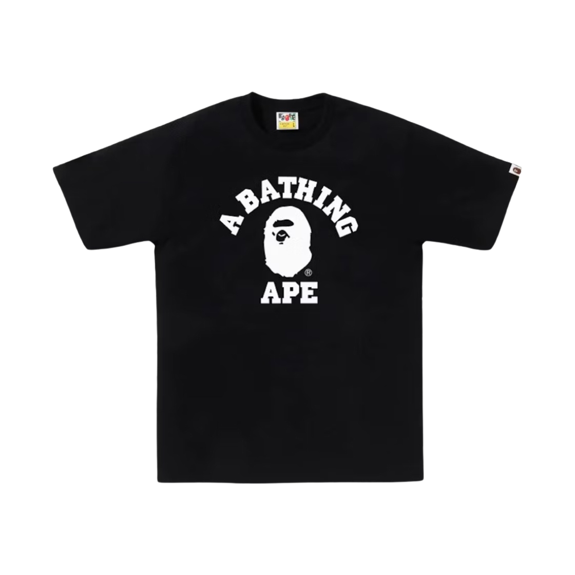- BAPE Bicolor College T-shirt Black