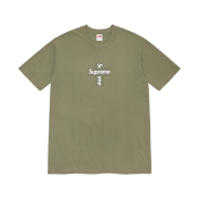 Supreme Cross Box Logo T-Shirt Light Olive - 20FW