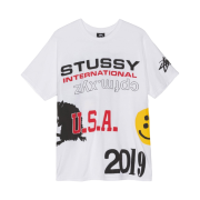 Stussy x Cactus Plant Flea Market USA 2019 T-Shirt White