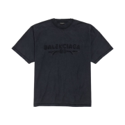 Balenciaga New Year Series 25 Inside Out T-Shirt Medium Fit Black Faded
