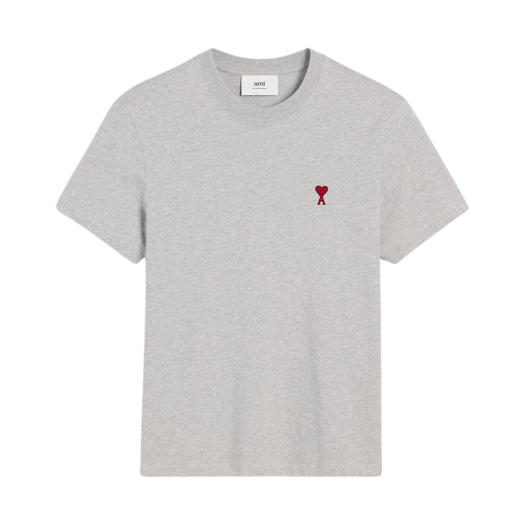 BFUTS035-724-0951 AMI de Coeur Oragnic Cotton Jersey T-Shirt Heather Ash Grey