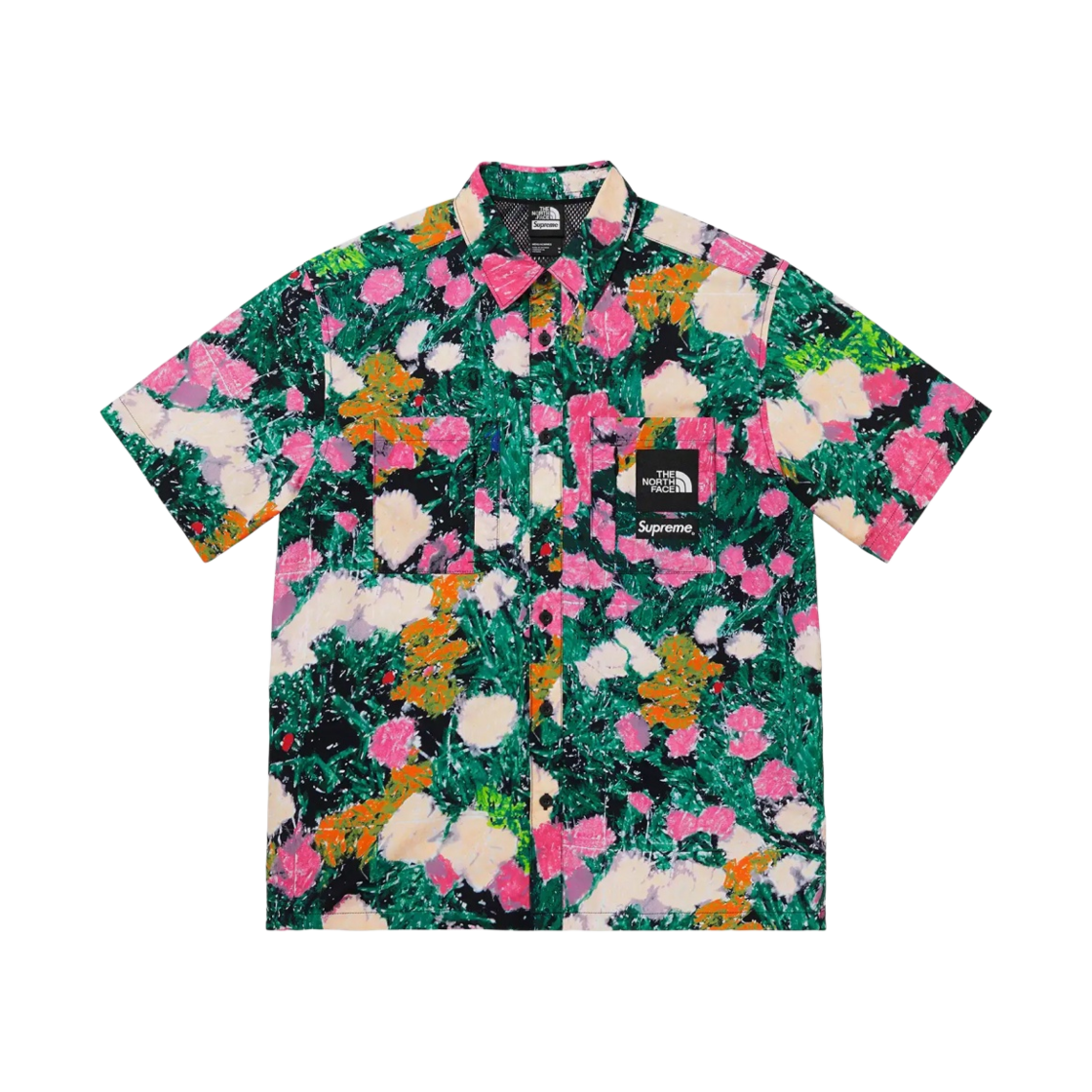 슈프림 x 노스페이스 트레킹 숏슬리브 셔츠 플라워 - 22SS