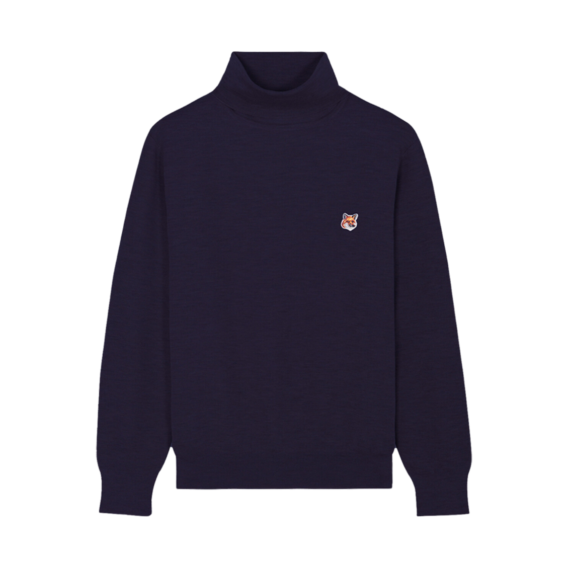 메종 키츠네 폭스 헤드 패치 터틀넥 풀오버 네이비(Maison Kitsune Fox Head Patch Turtleneck Pullover Navy) - 1