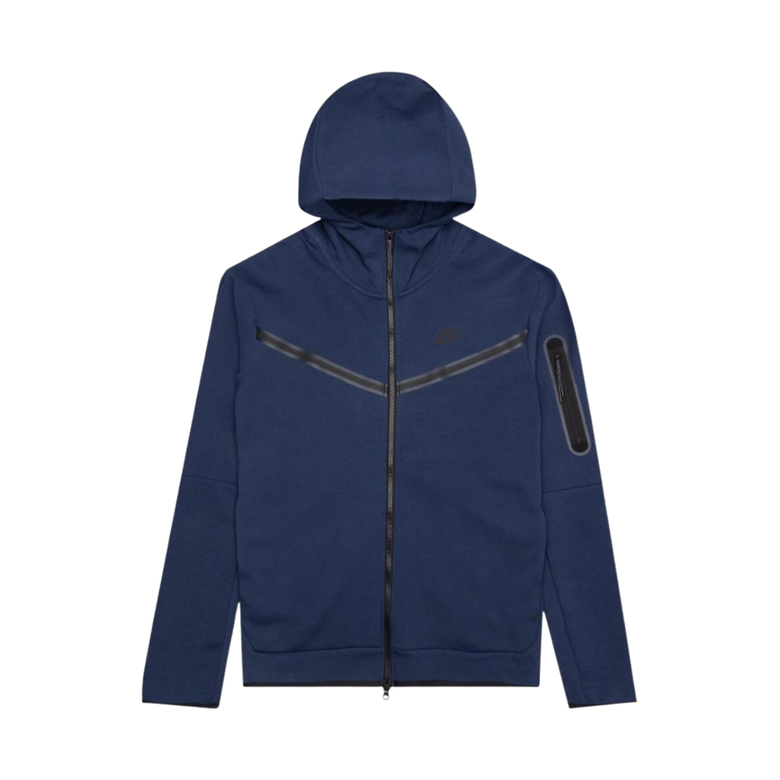 나이키 NSW 테크 플리스 풀 집 후드 미드나잇 네이비 - 아시아(Nike NSW Tech Fleece Full Zip Hoodie Midnight Navy - Asia)