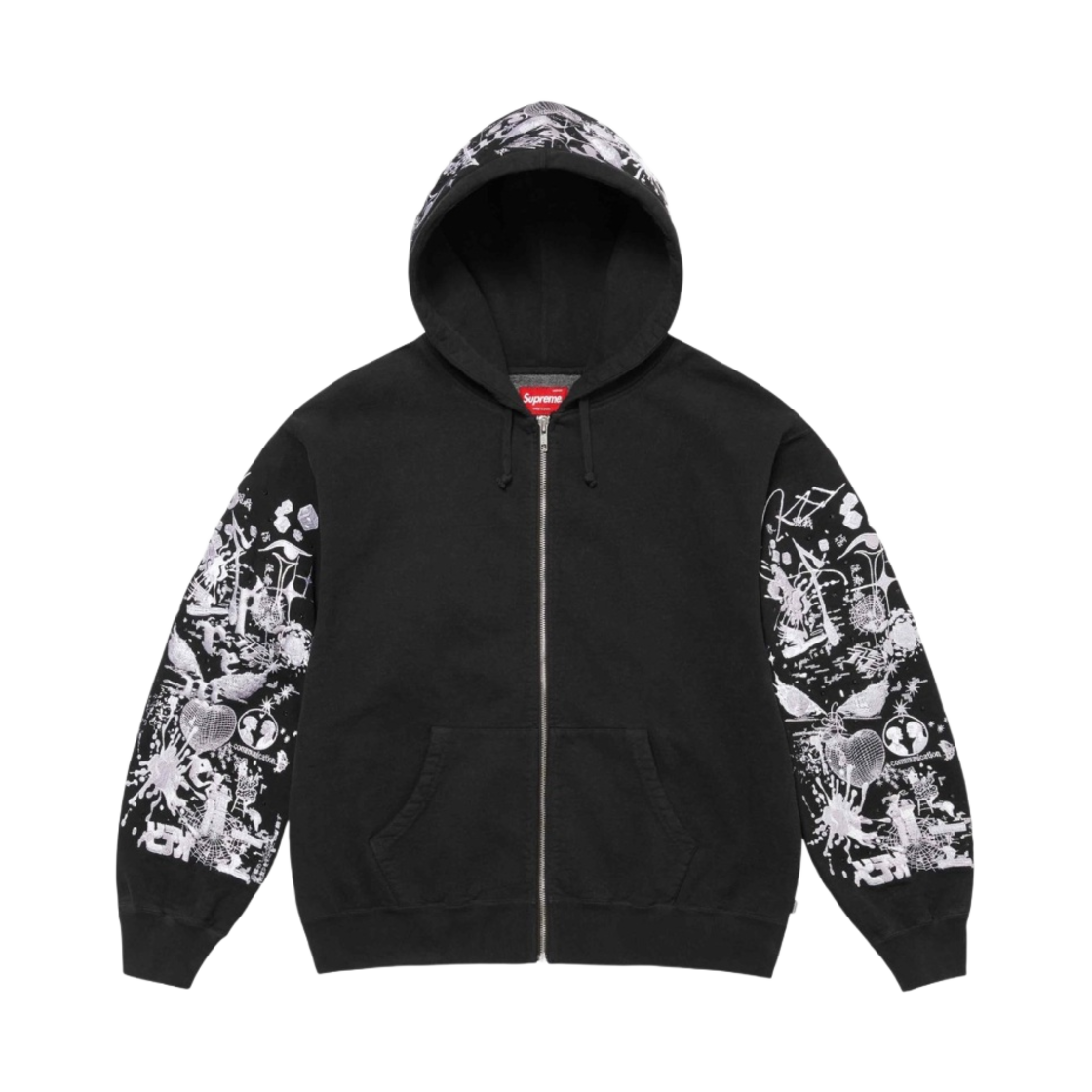 슈프림 아오이 집업 후드 스웨트셔츠 블랙 - 24SS | Supreme | KREAM