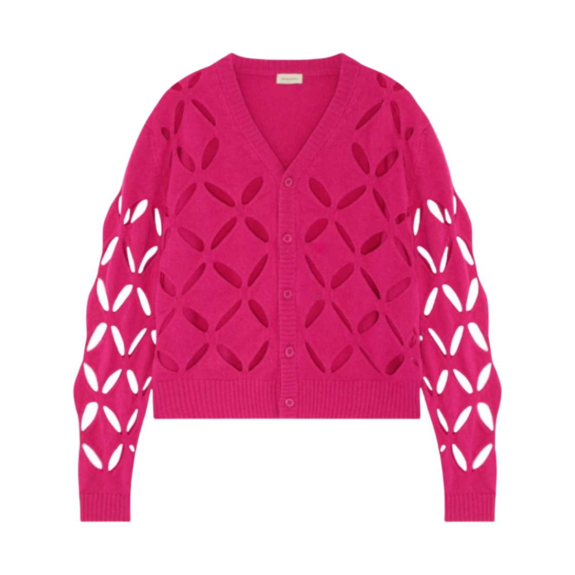 스테판 쿡 슬래쉬 가디건 핑크(Stefan Cooke Slashed Cardigan Pink)