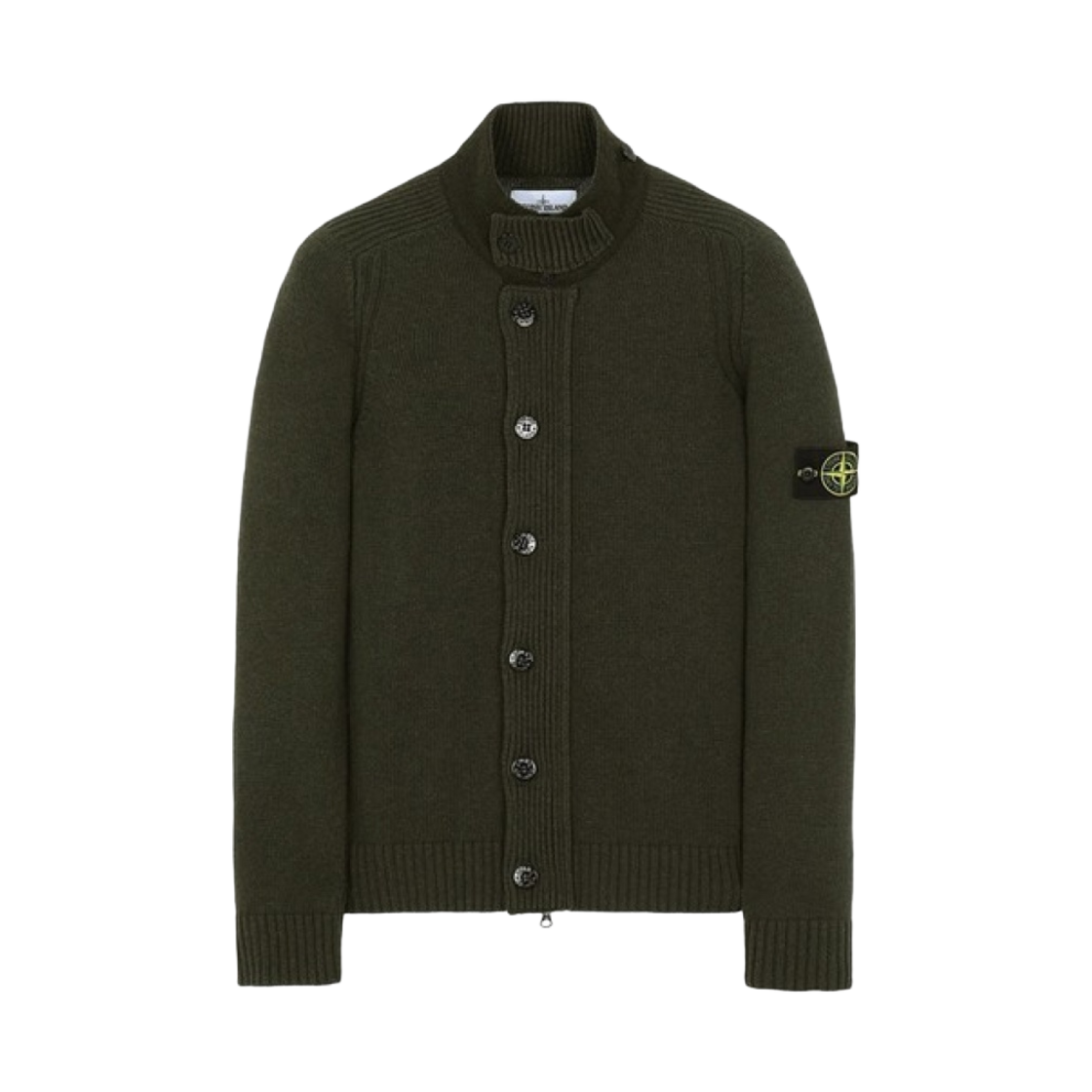 스톤 아일랜드 564A3 램스울 가디건 다크 그린 - 20FW(Stone Island 564A3 Lambswoool Cardigan Dark Green - 20FW) - 1