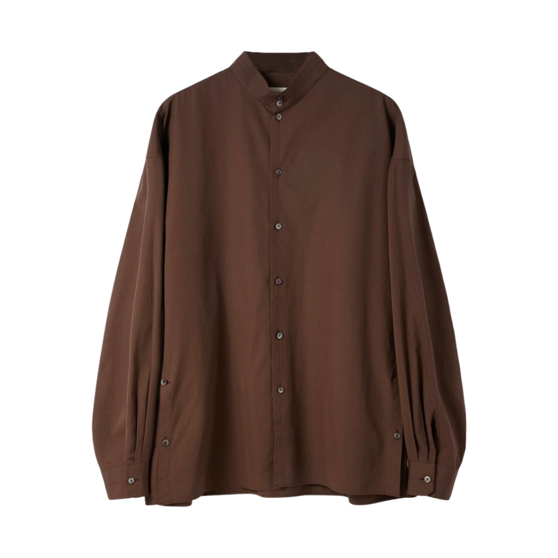 르메르 코튼 포플린 스탠드 칼라 트위스티드 셔츠 카카오(Lemaire Cotton Poplin Stand Collar Twisted Shirt Cacao) - 2