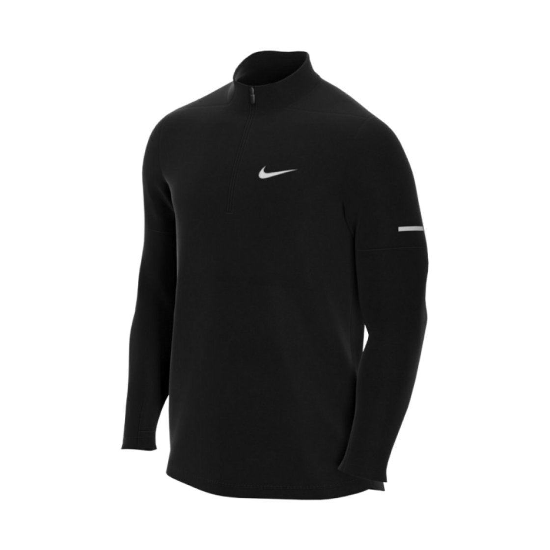 DD4757-010 Nike Dri-Fit Element Quarter Zip Running Top Black
