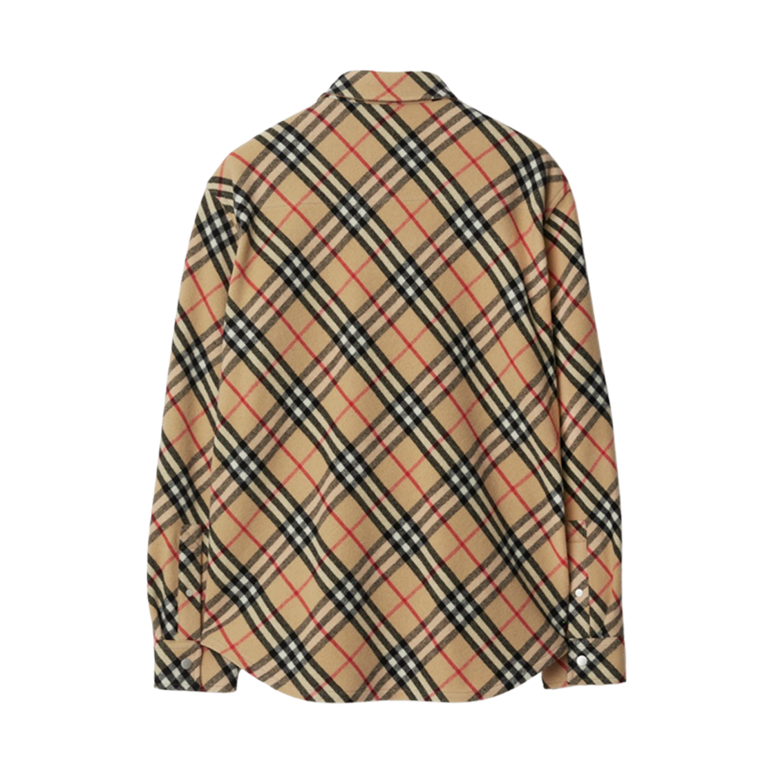 버버리 체크 울 셔츠 샌드(Burberry Check Wool Shirt Sand) - 2