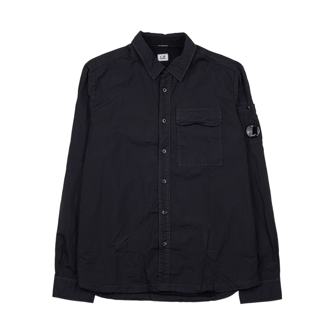 15CMSH185A005783G999 C.P. Company Taylon L Buttoned Shirt Black - 23FW