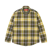 Supreme Plaid Flannel Shirt Green - 23FW