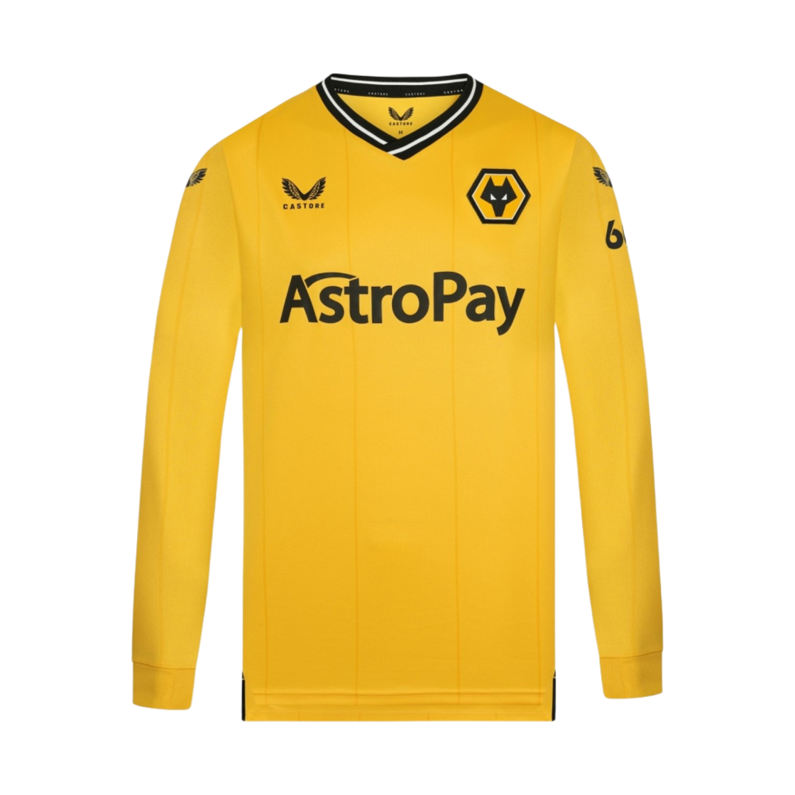 캐스토어 울브스 2023/24 홈 롱슬리브 저지 옐로우 - (논 마킹 버전)(Castore Wolves 2023/24 Home Long Sleeve Jersey Yellow - (Non Marking Ver.))