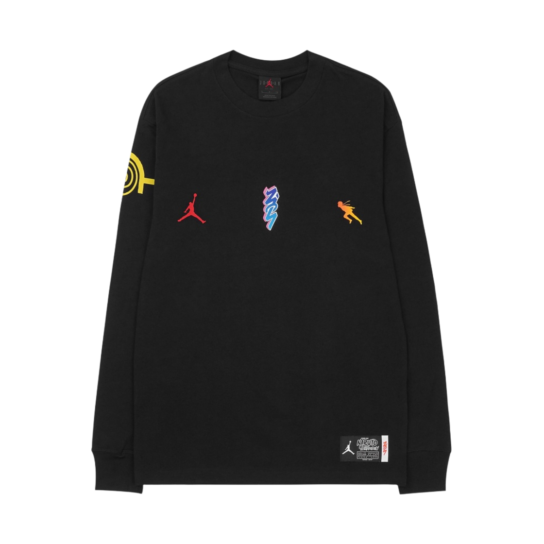 조던 x 자이언 나루토 롱슬리브 티셔츠 블랙 - 아시아(Jordan x Zion Naruto L/S T-Shirt Black - Asia)