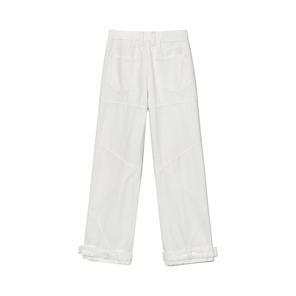 (W) 글로니 본즈 데님 팬츠 화이트((W) Glowny Bones Denim Pants White) - 2