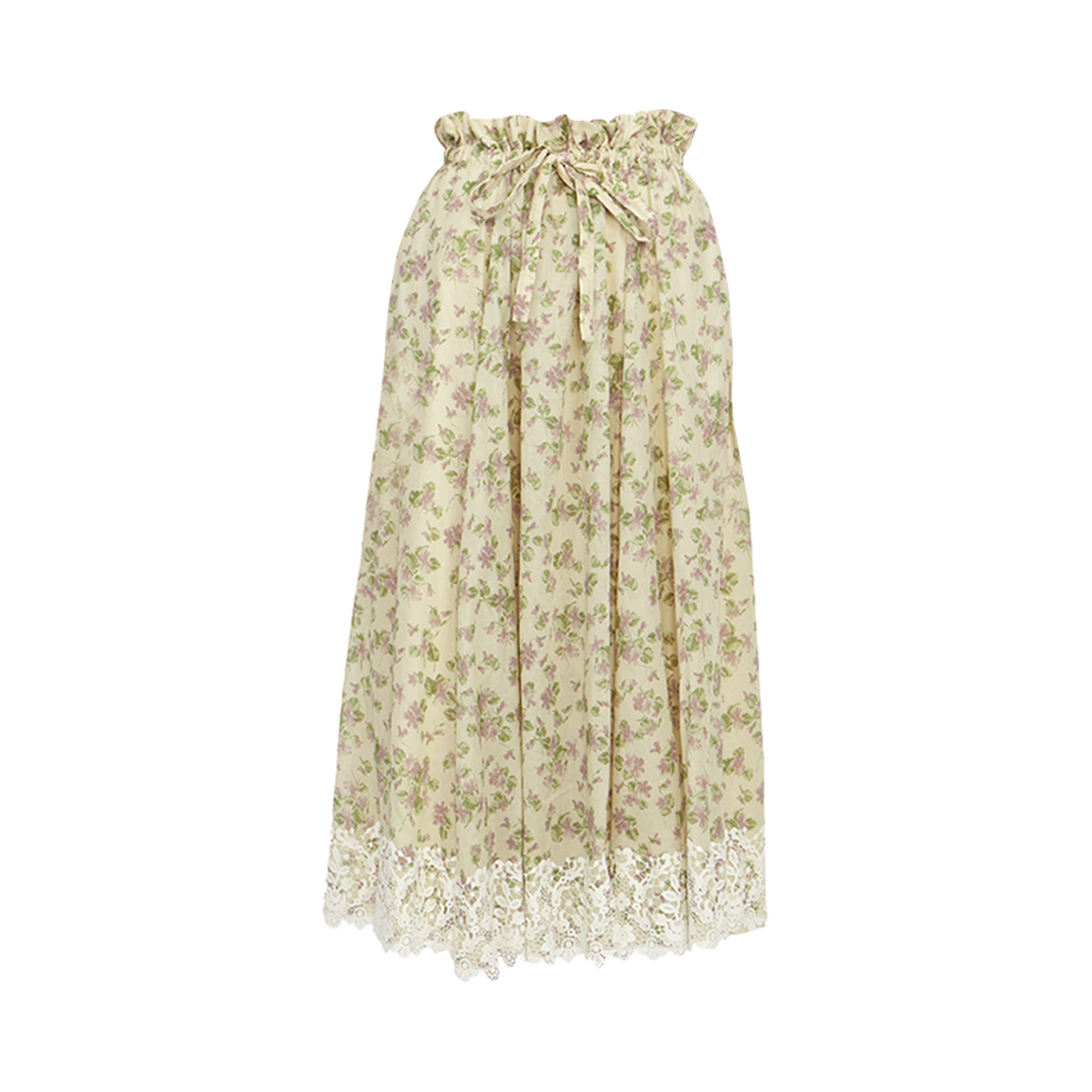 321J20A3246-1846 (W) Dior Cotton Long Skirt Beige