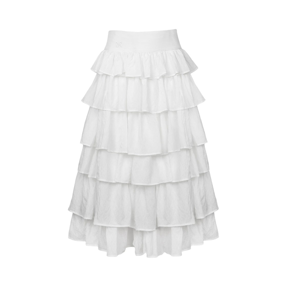 러프넥 롱 캉캉 스커트 화이트(Roughneck Long Cancan Skirt White)